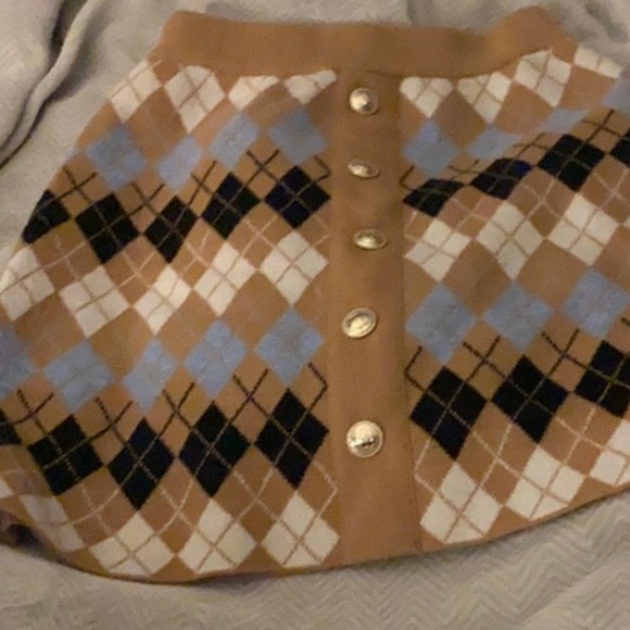 Maje checkered skirt - Picture 1 of 3